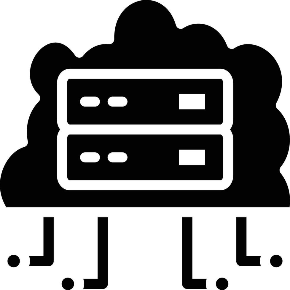 nube networking vettore icona