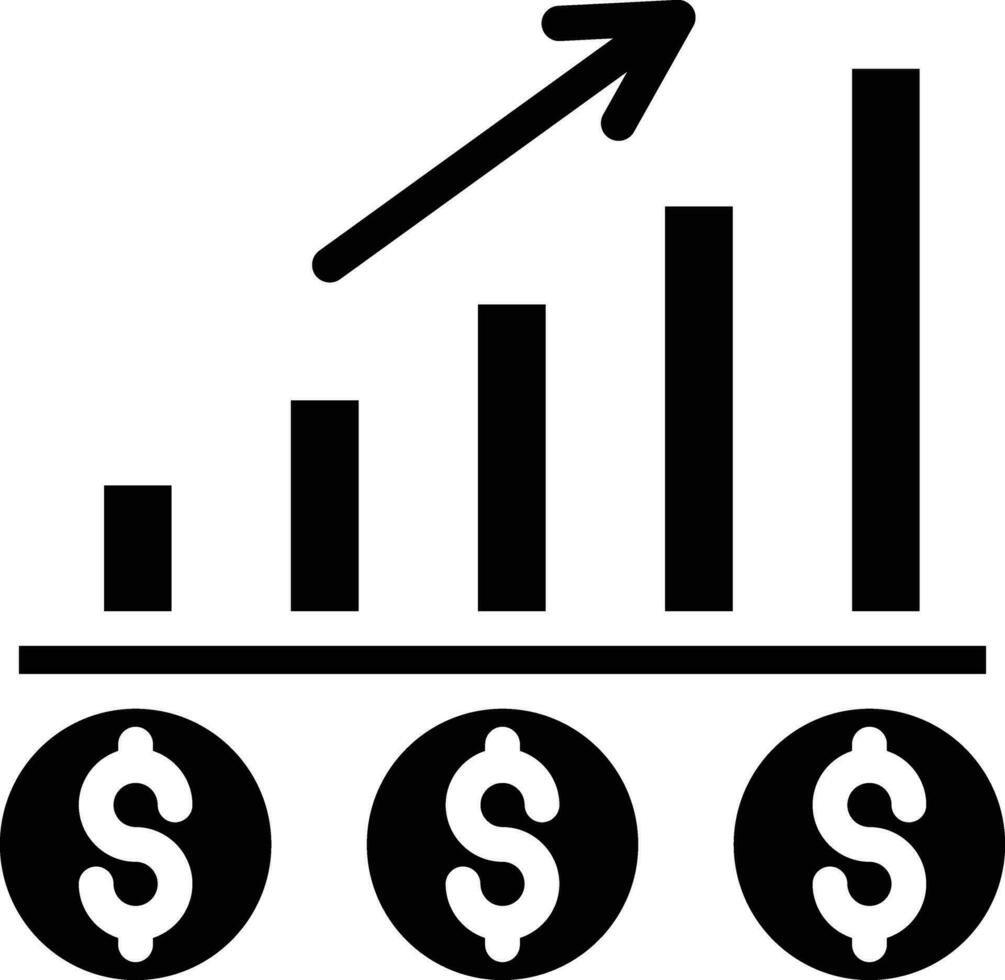 attività commerciale profitto vettore icona