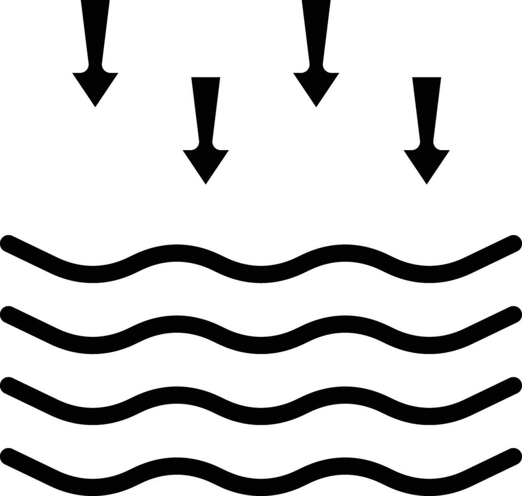 Basso marea vettore icona