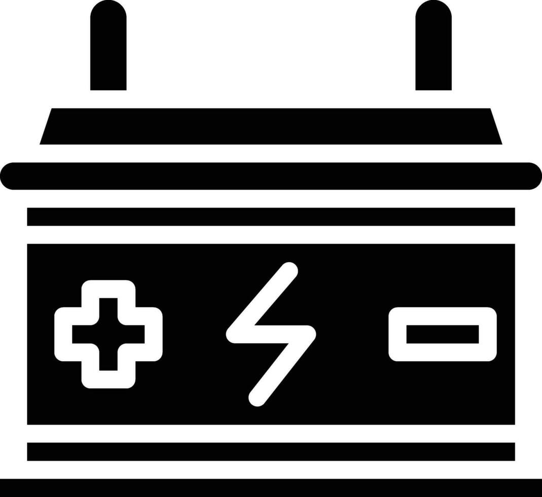 auto batteria vettore icona
