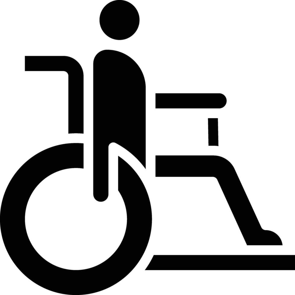 Disabilitato persona vettore icona