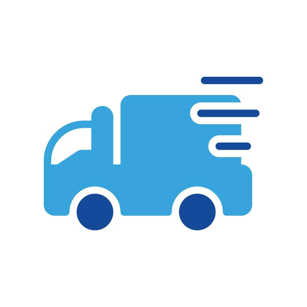 camion, spedizione icona o logo illustrazione stile. icone e-commerce. vettore