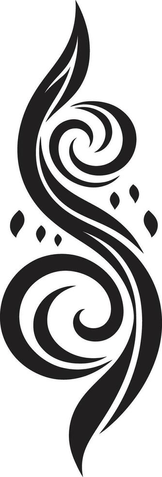 curvilineo script vettore calligrafico elementi nel astratto design artistico turbinii decorativo astratto vettore design icone