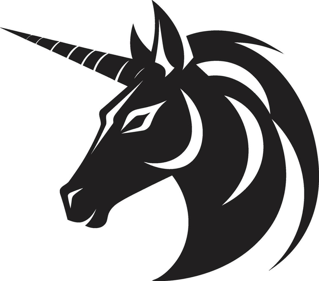 unicorno sinfonia lavorazione iconico emblema design mitico eleganza vettore unicorno simbolo mestiere