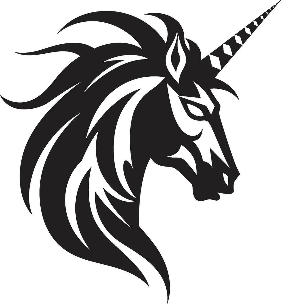 mitico fusione vettorializzare unicorno icone magia nexus creativo unicorno icona mestieri vettore