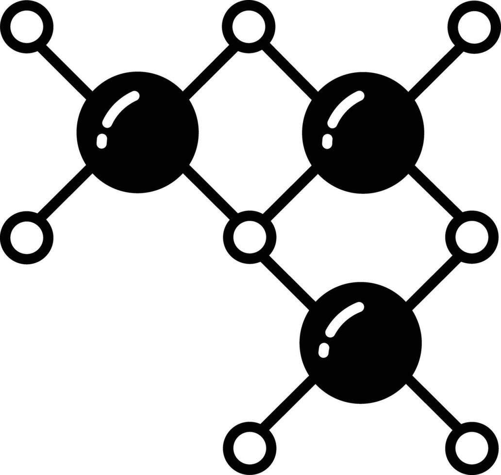 cellule solido glifo vettore illustrazione