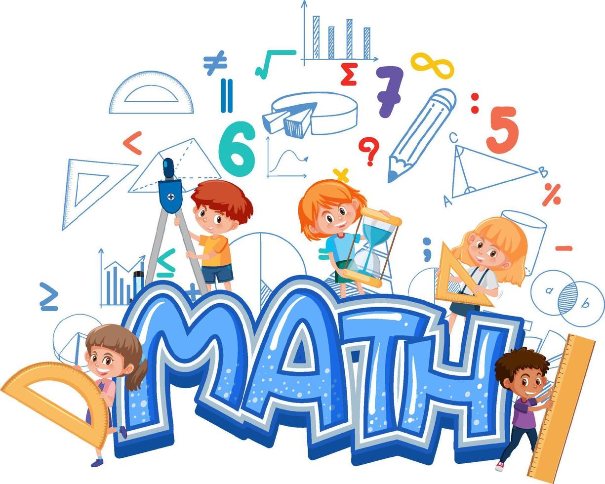 icona del carattere matematico con formula vettore