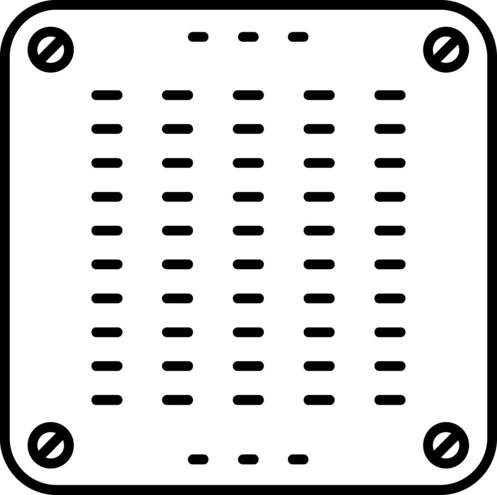 icona della linea del condizionatore d'aria vettore