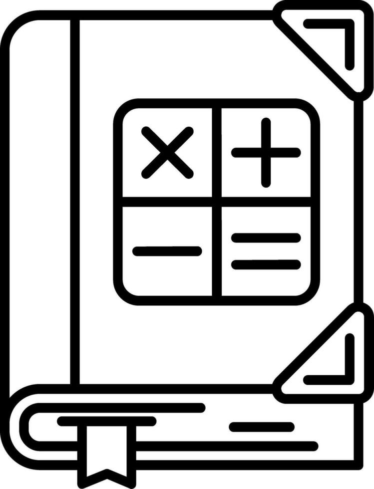 icona della linea matematica vettore