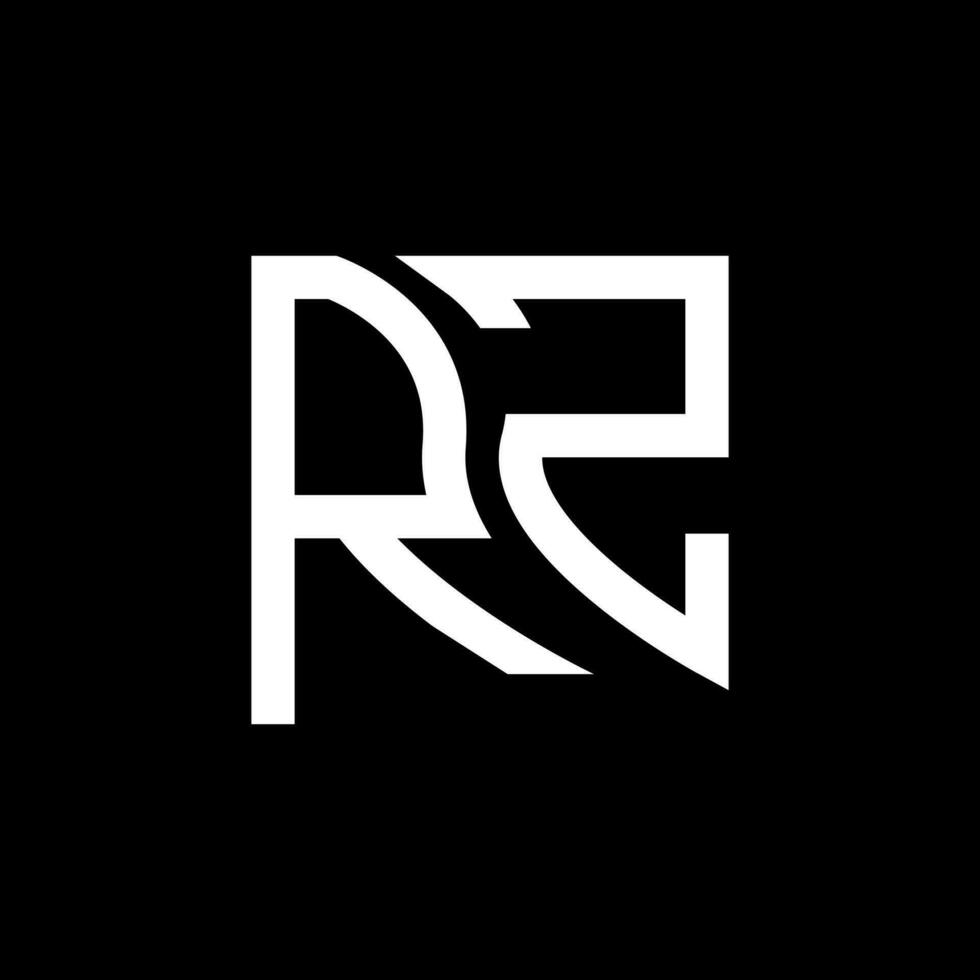 rz lettera logo vettore disegno, rz semplice e moderno logo. rz lussuoso alfabeto design