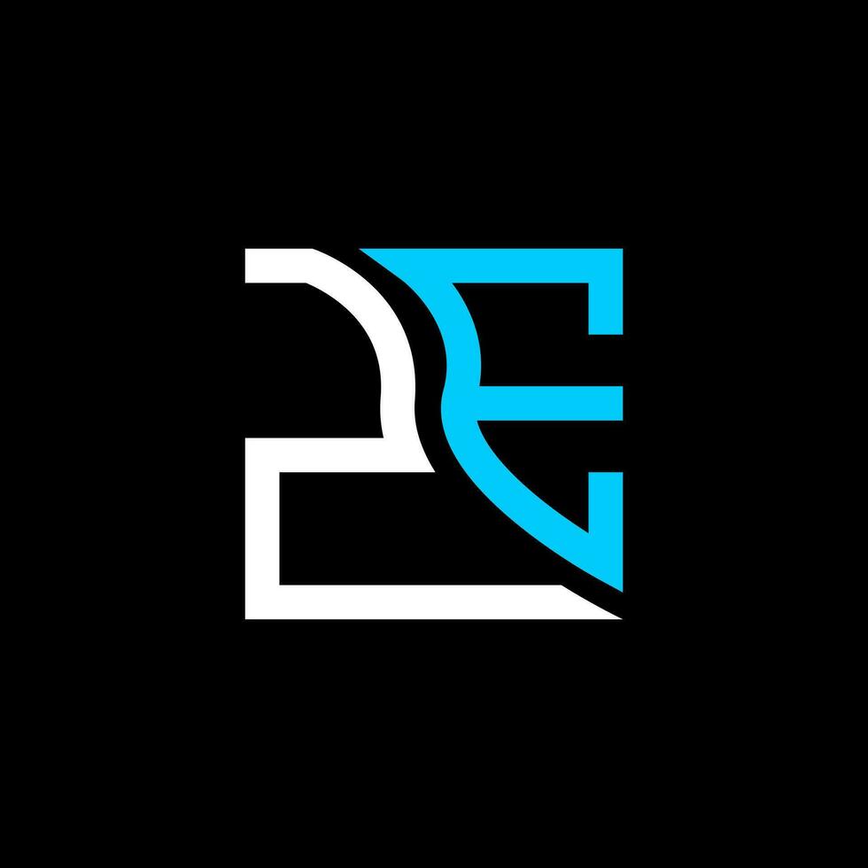 ze lettera logo vettore disegno, ze semplice e moderno logo. ze lussuoso alfabeto design