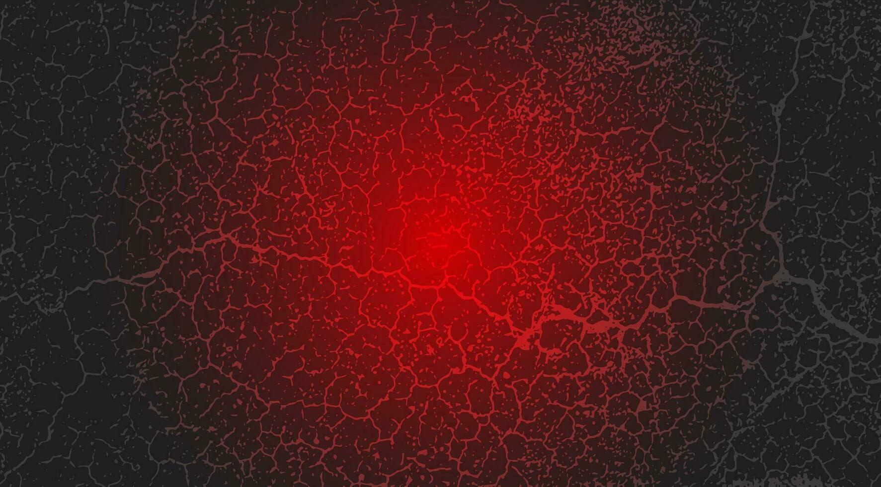geometrico impronta digitale arte digitale impronta digitale, un' circolare modello su un' nero sfondo, un' lava rosso sfondo con crepe e crepe, un' rosso leggero su un' nero grunge struttura, vettore