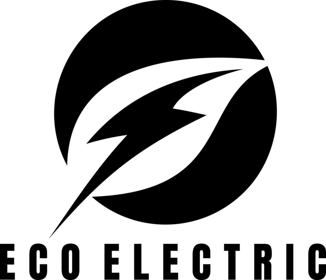 eco energia logo design vettore arte