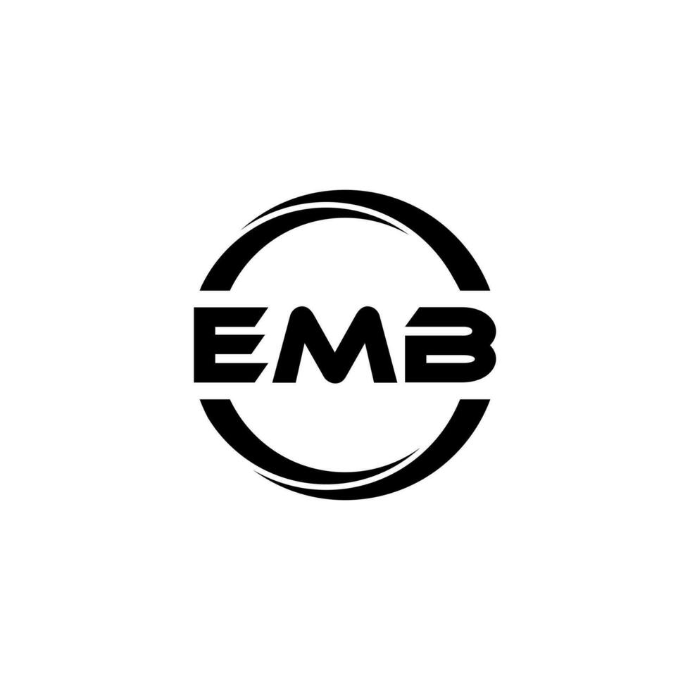 emb lettera logo disegno, ispirazione per un' unico identità. moderno eleganza e creativo design. filigrana il tuo successo con il Impressionante Questo logo. vettore
