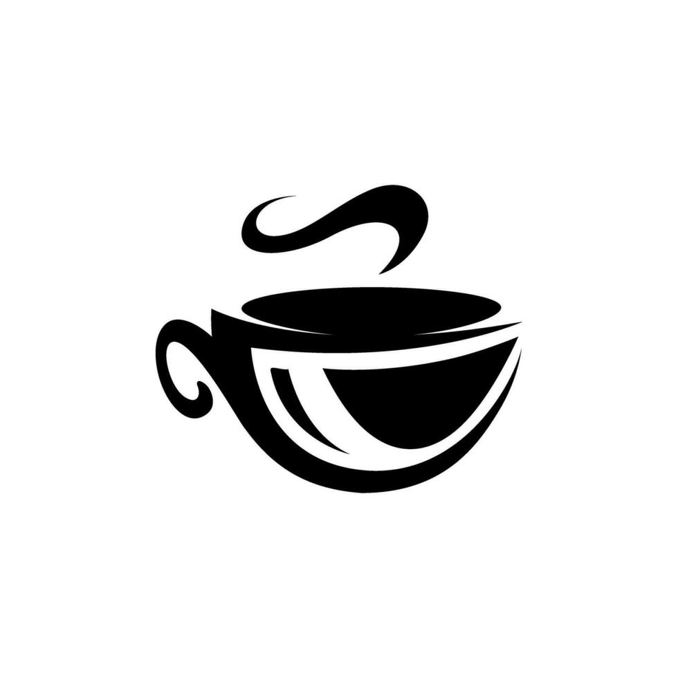 caffè icona vettore. caldo bevanda illustrazione cartello. tè simbolo o logo. vettore