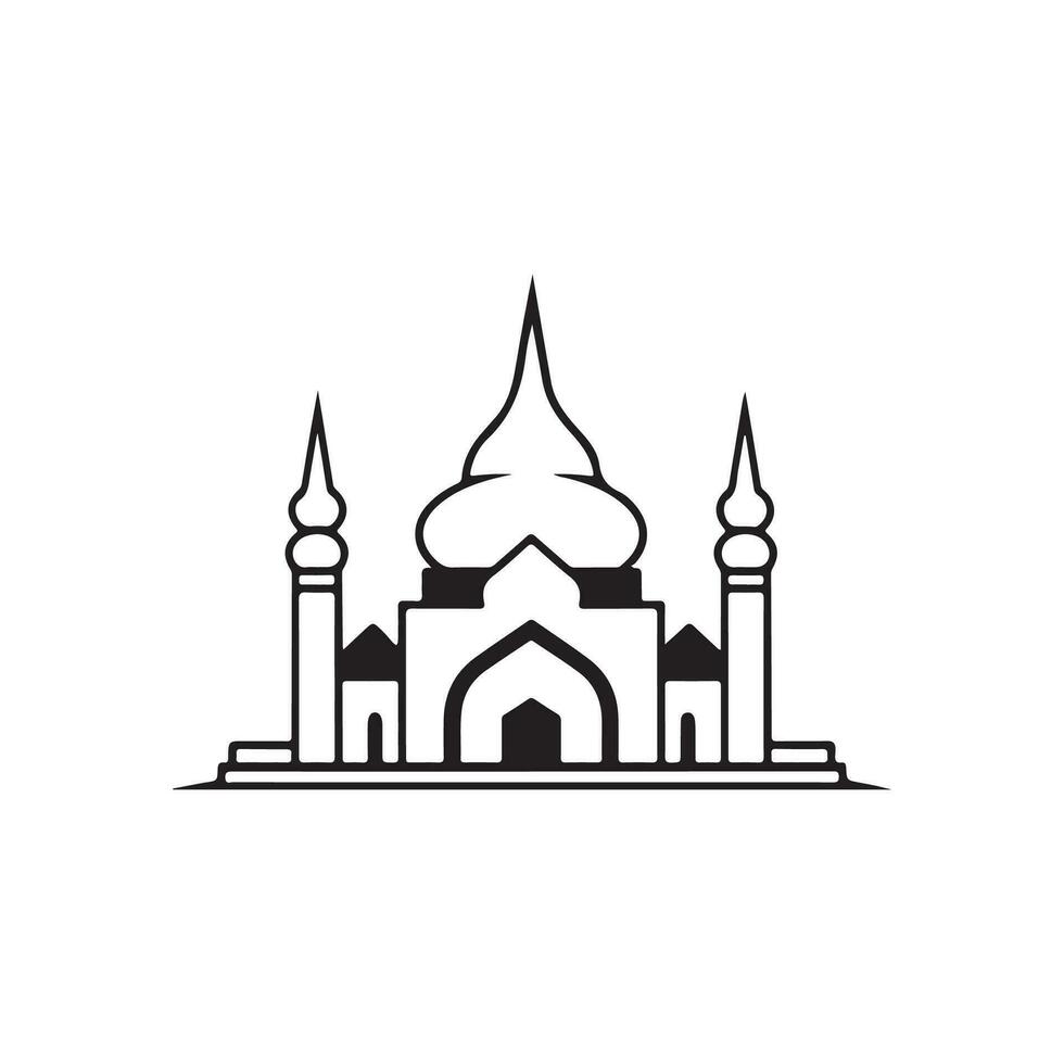 moschea logo vettore, immagini, design vettore