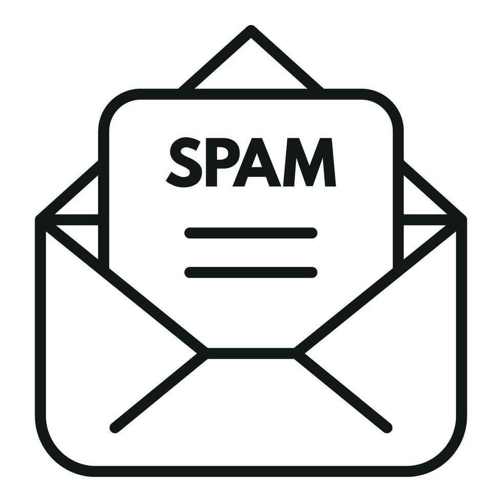 spam media filtro icona schema vettore. nube processi vettore