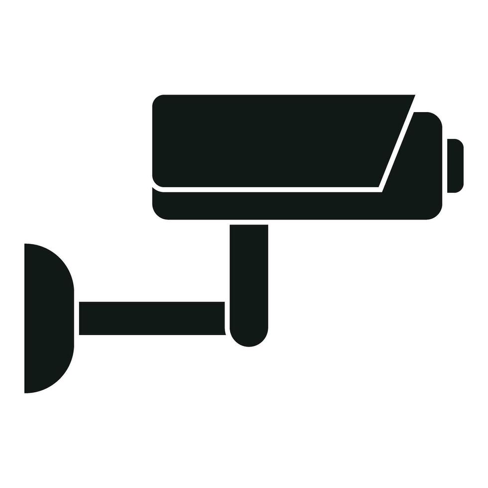 video strada sicurezza icona semplice vettore. telecamera controllo vettore