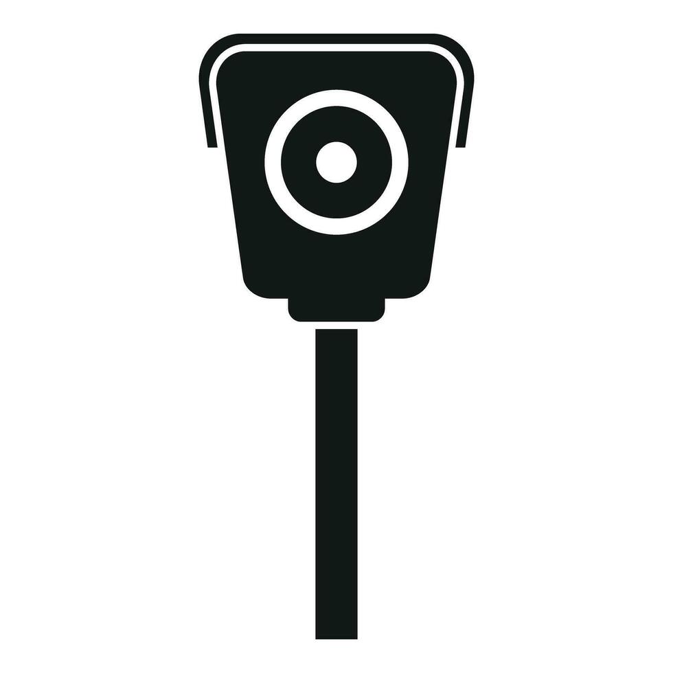 strada sensore telecamera icona semplice vettore. cura posto a sedere individuare vettore