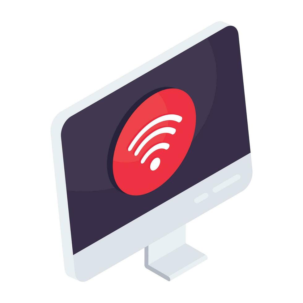 un' colorato design icona di sistema Wi-Fi vettore