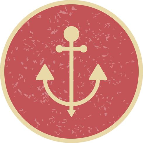 Icona di vettore di ancoraggio