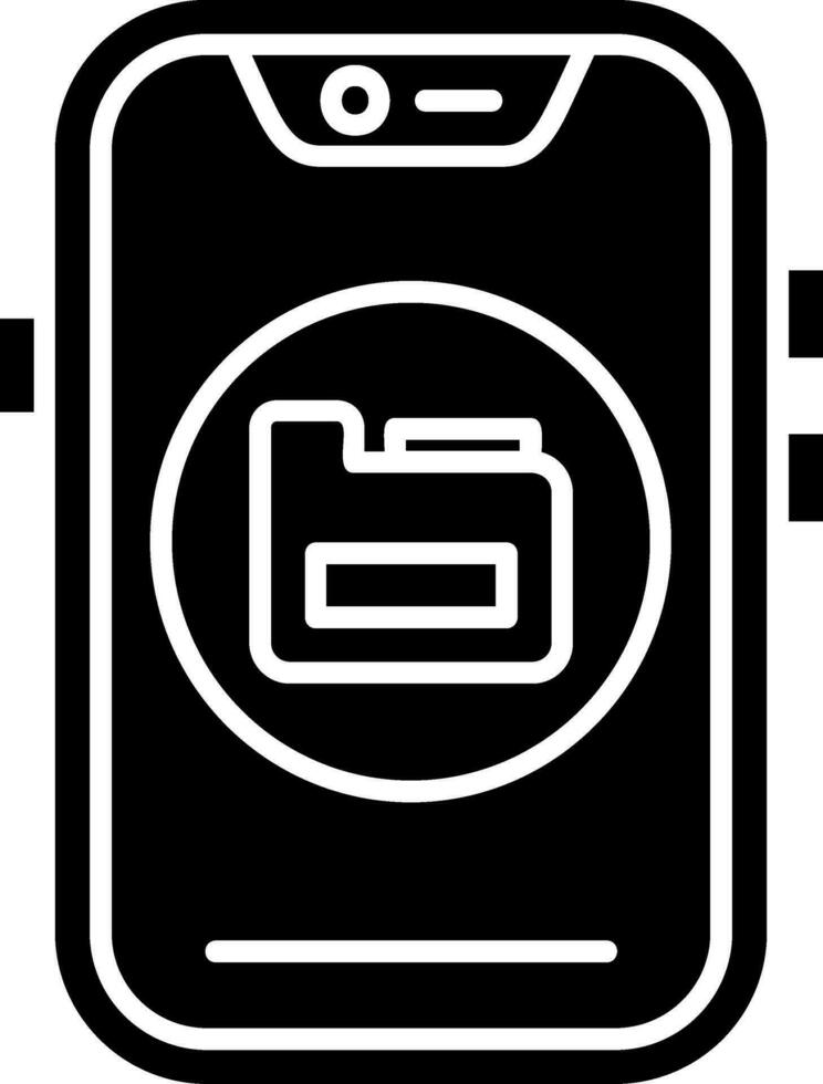 icona del glifo dati vettore