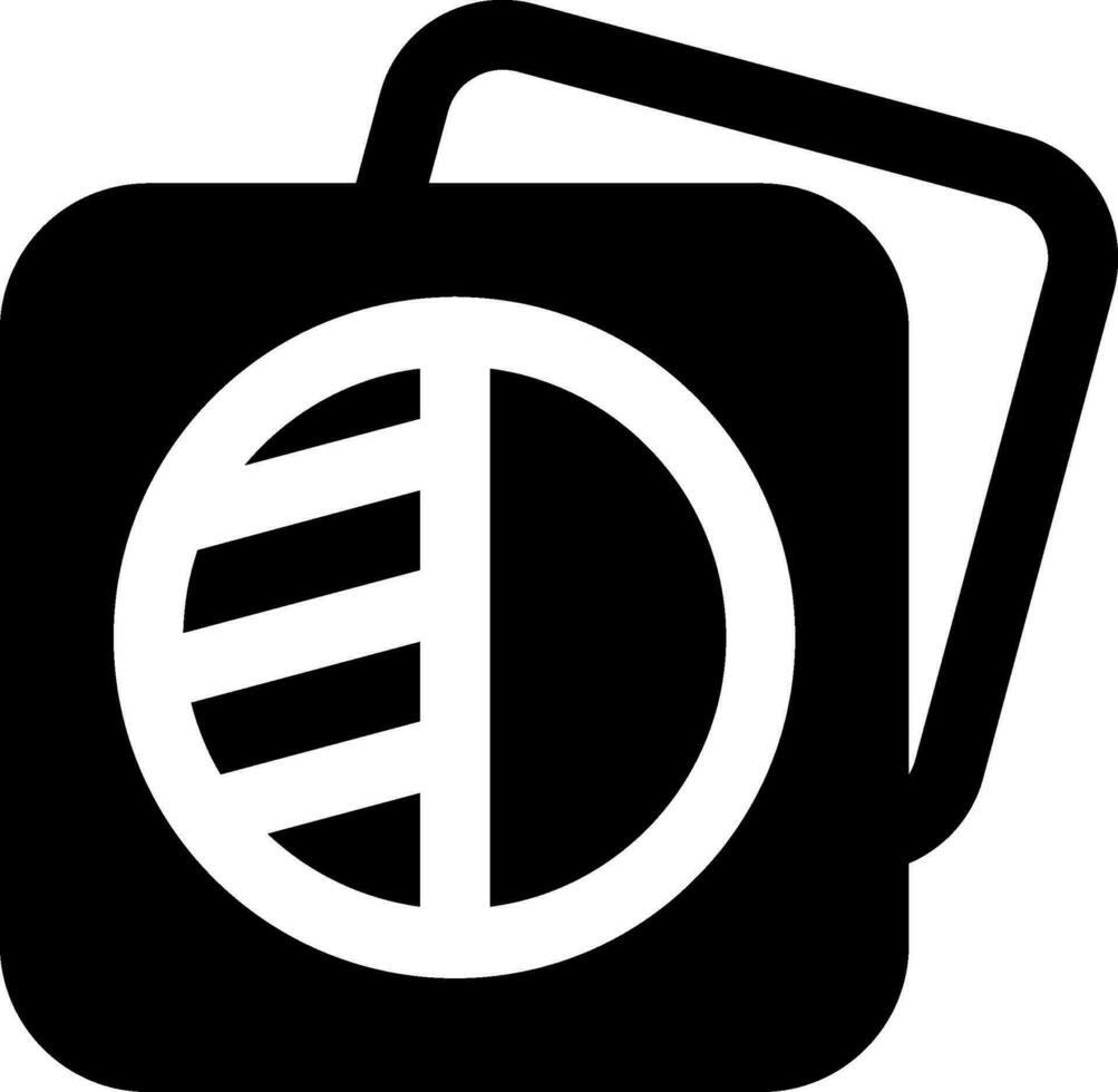 Immagine ombre glifo icona vettore