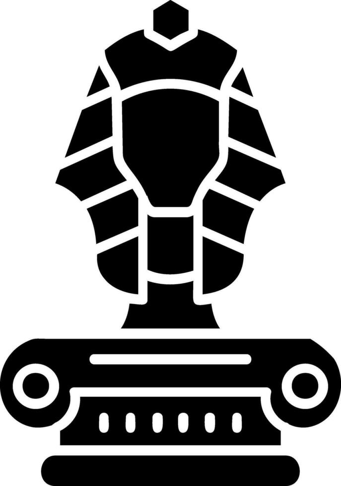 scultura glifo icona vettore