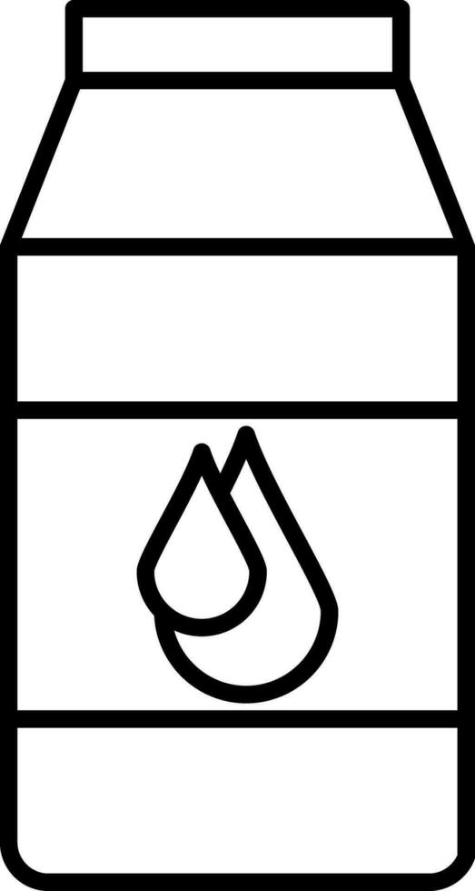 icona della linea del latte vettore