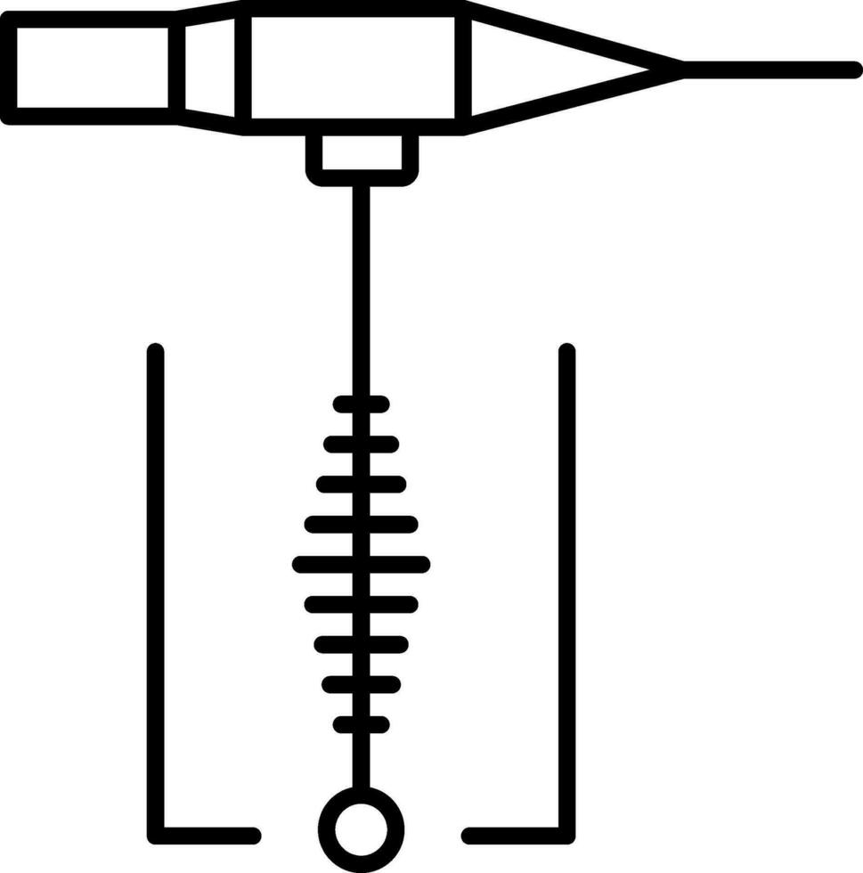 icona della linea di saldatura vettore