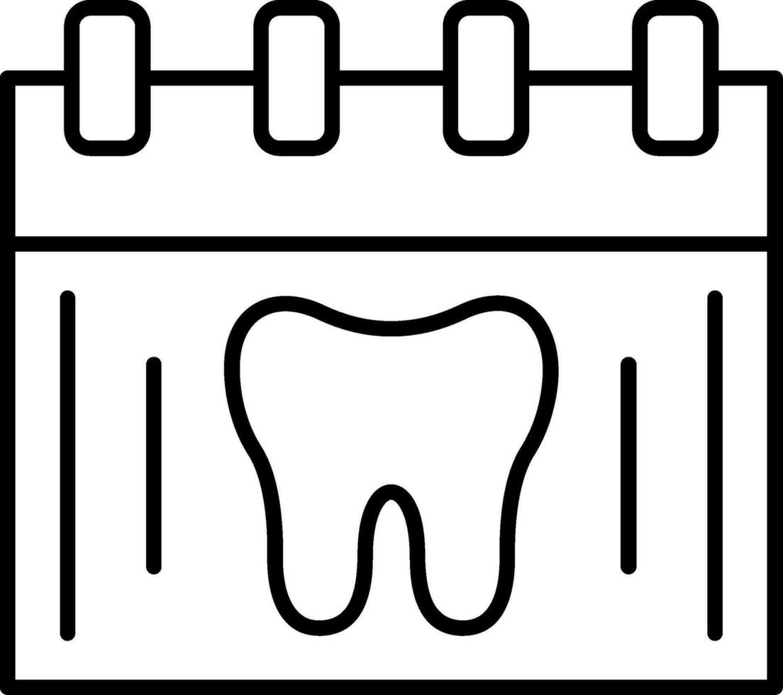 icona della linea di pianificazione vettore