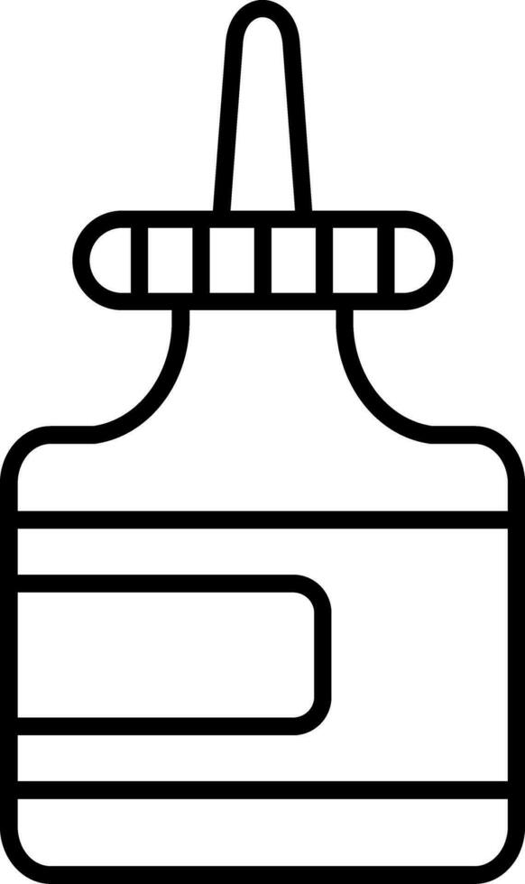 icona della linea di colla vettore