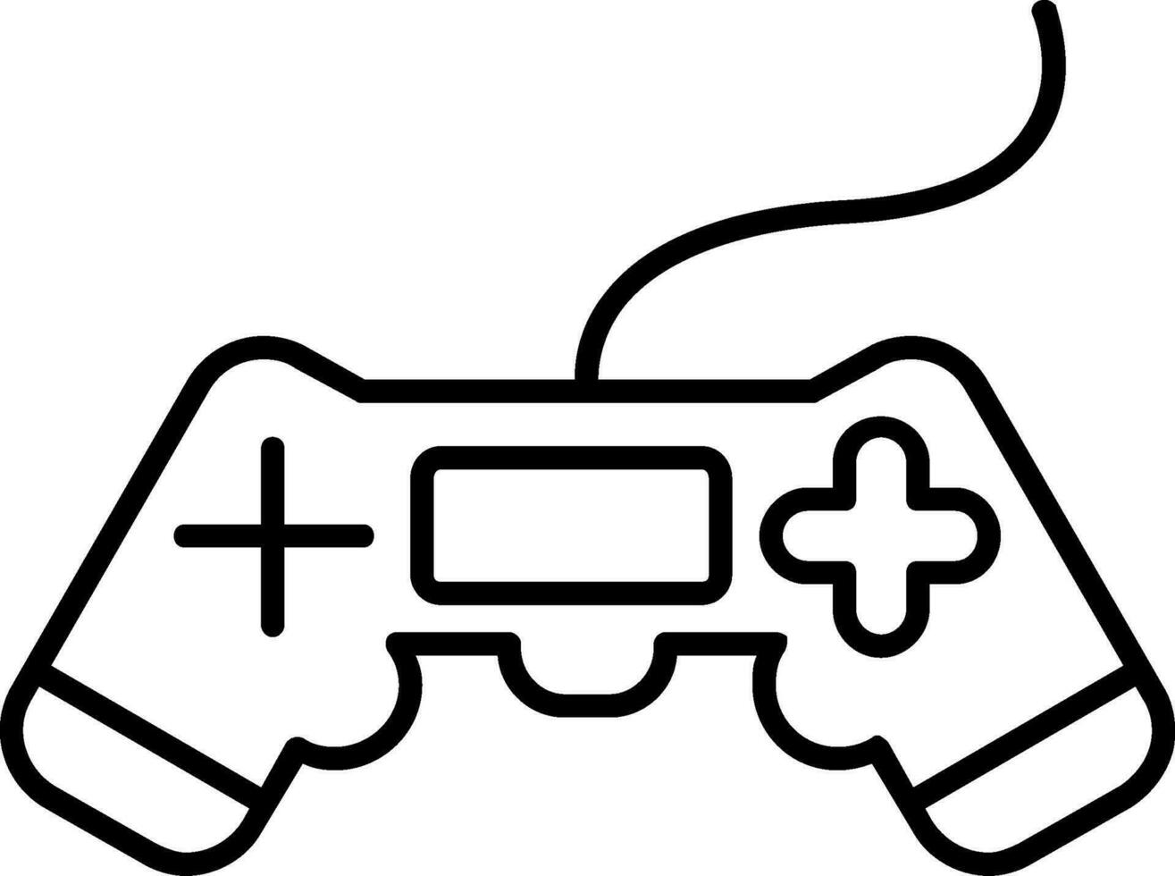 icona della linea di videogiochi vettore