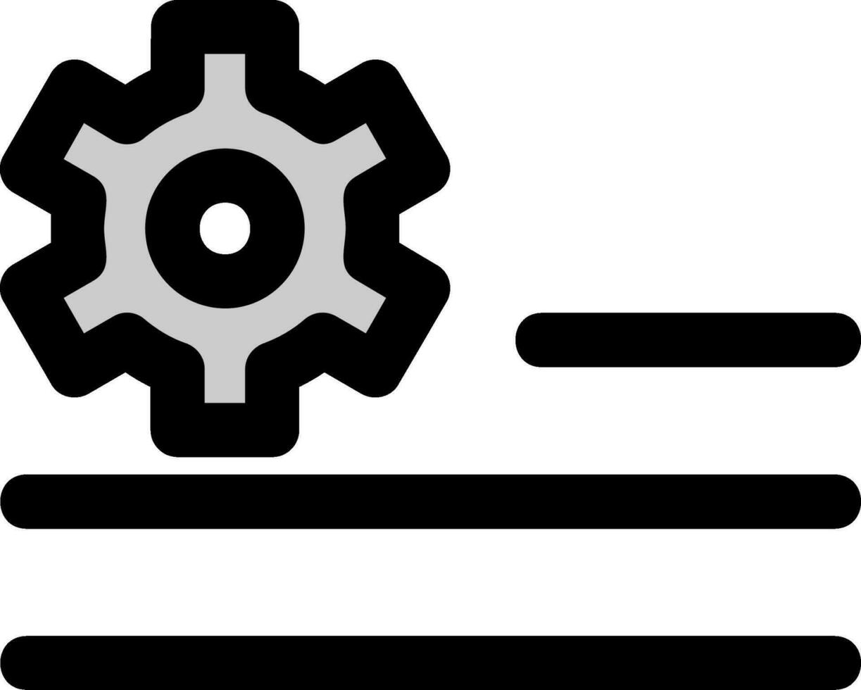 Deploy regole linea pieno icona vettore