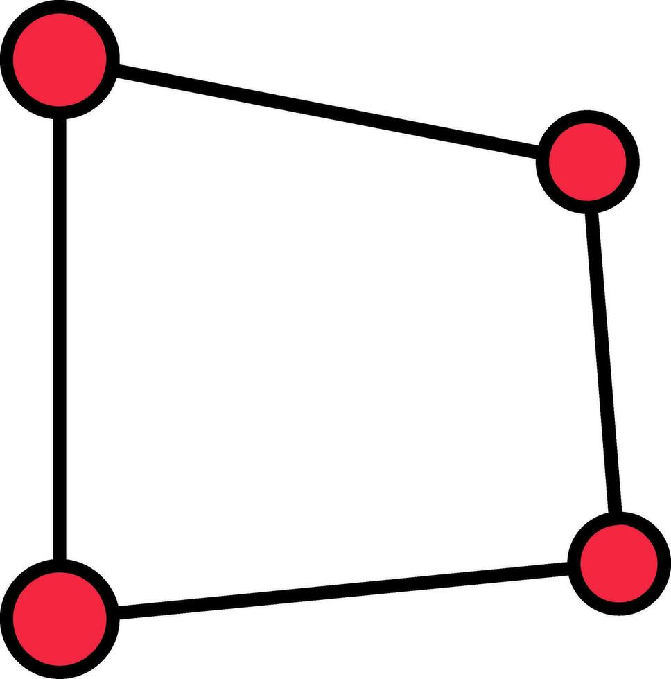 prospettiva linea pieno icona vettore