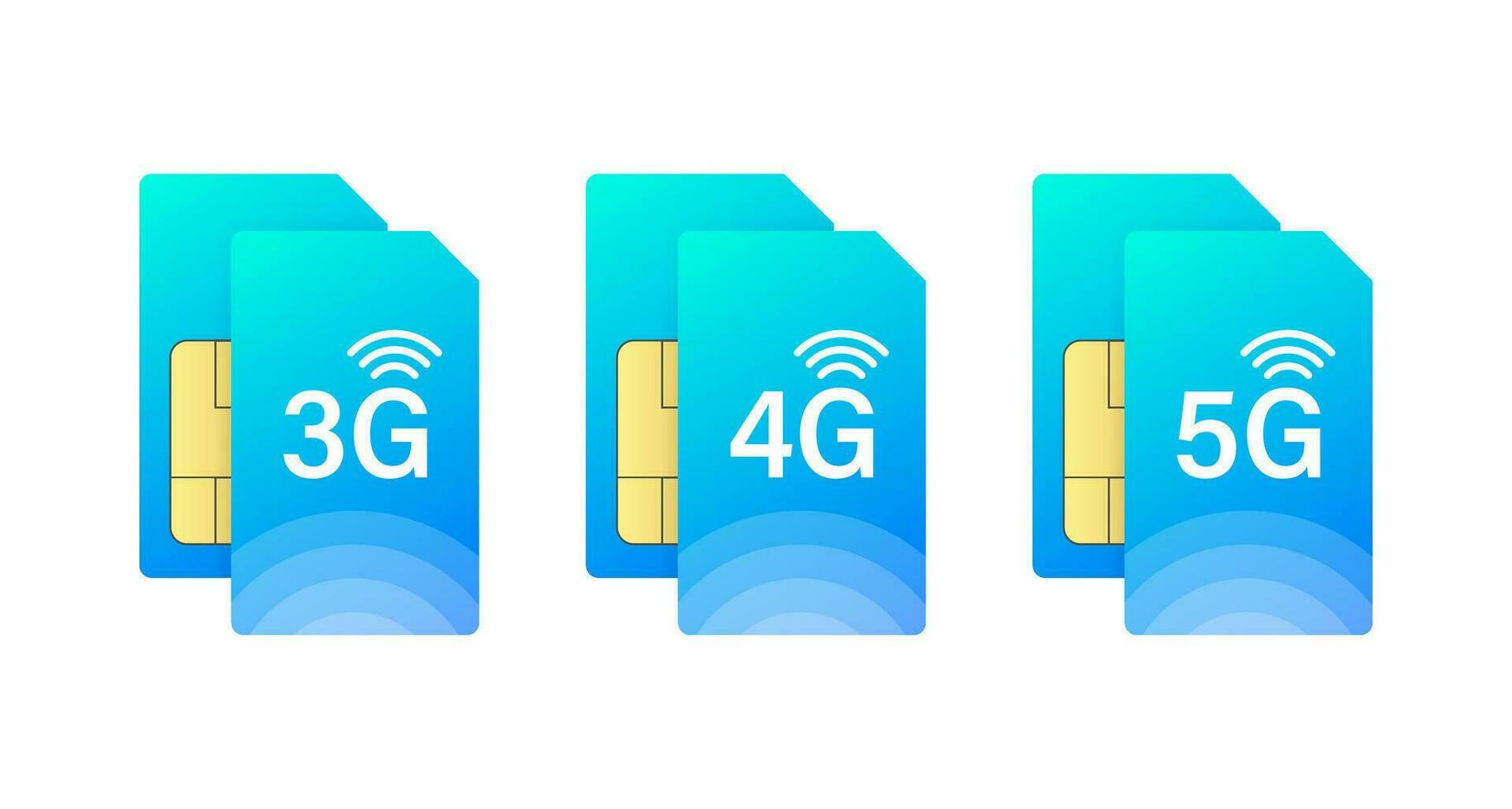 3g 4g 5g sim carta. Internet connessioni utilizzando un' sim carta metodo. senza fili Rete vettore