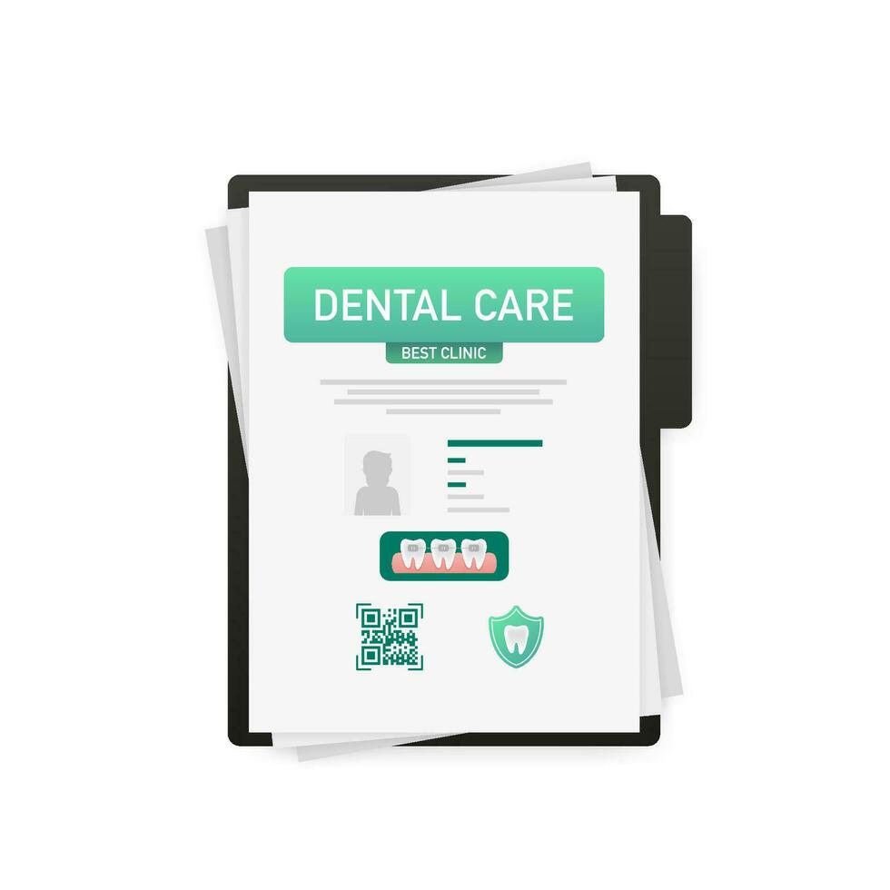 dentale cura concetto. credito carta icona. vettore design. medico assicurazione carta icona