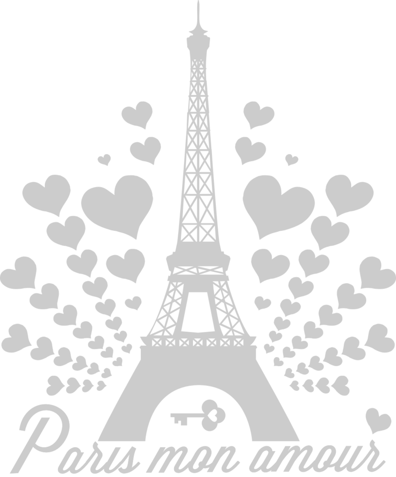 amore a Parigi vettore