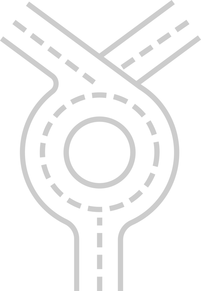 cartina stradale della rotonda vettore