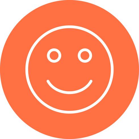 Icona di vettore di emoji felice