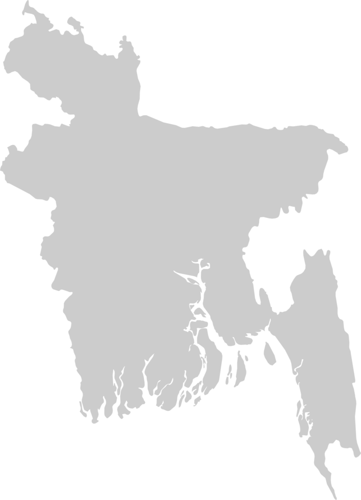 mappa del Bangladesh vettore