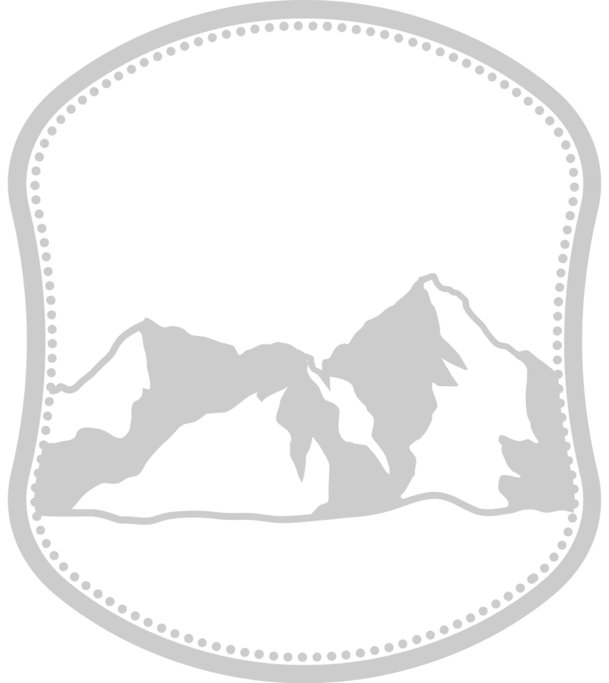 distintivo di montagna vettore