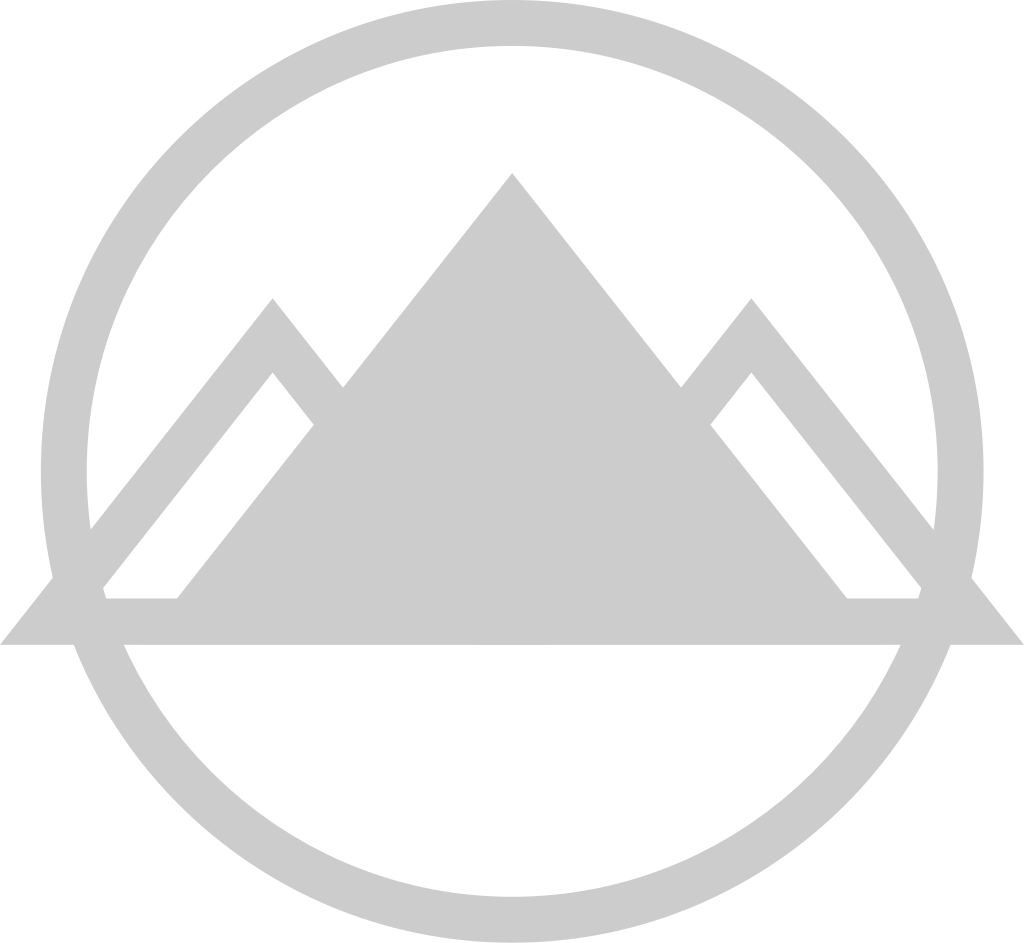 logo di montagna vettore
