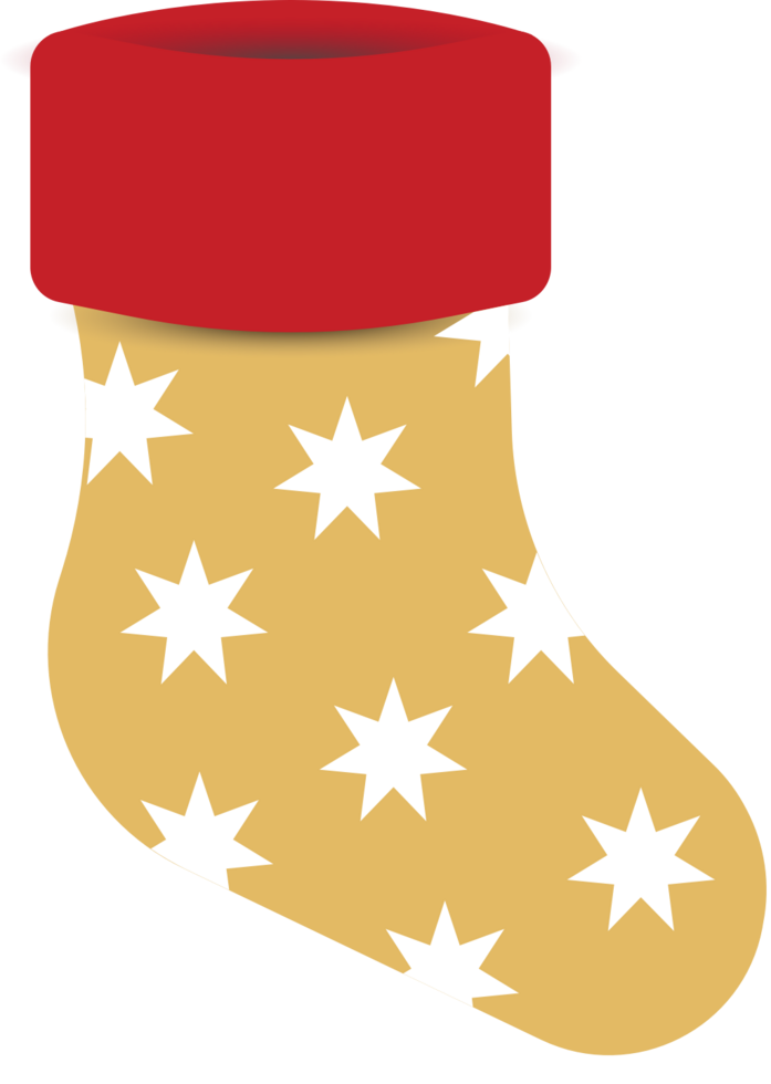 calza di natale decorazione vettore