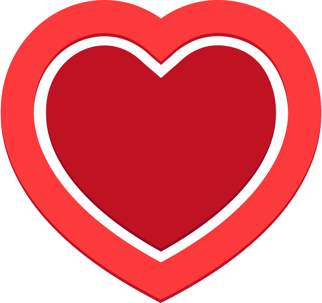 logo del cuore vettore