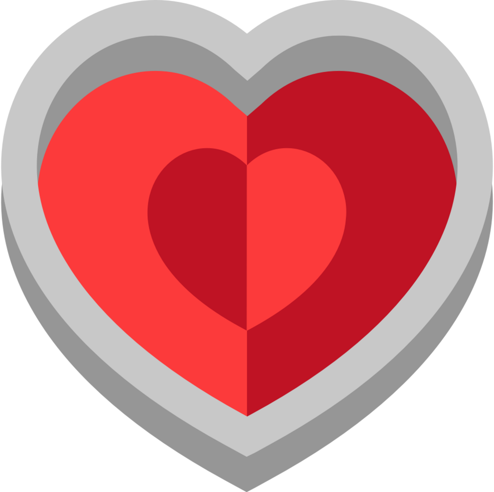 logo del cuore vettore