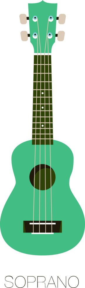 tipo di ukulele vettore