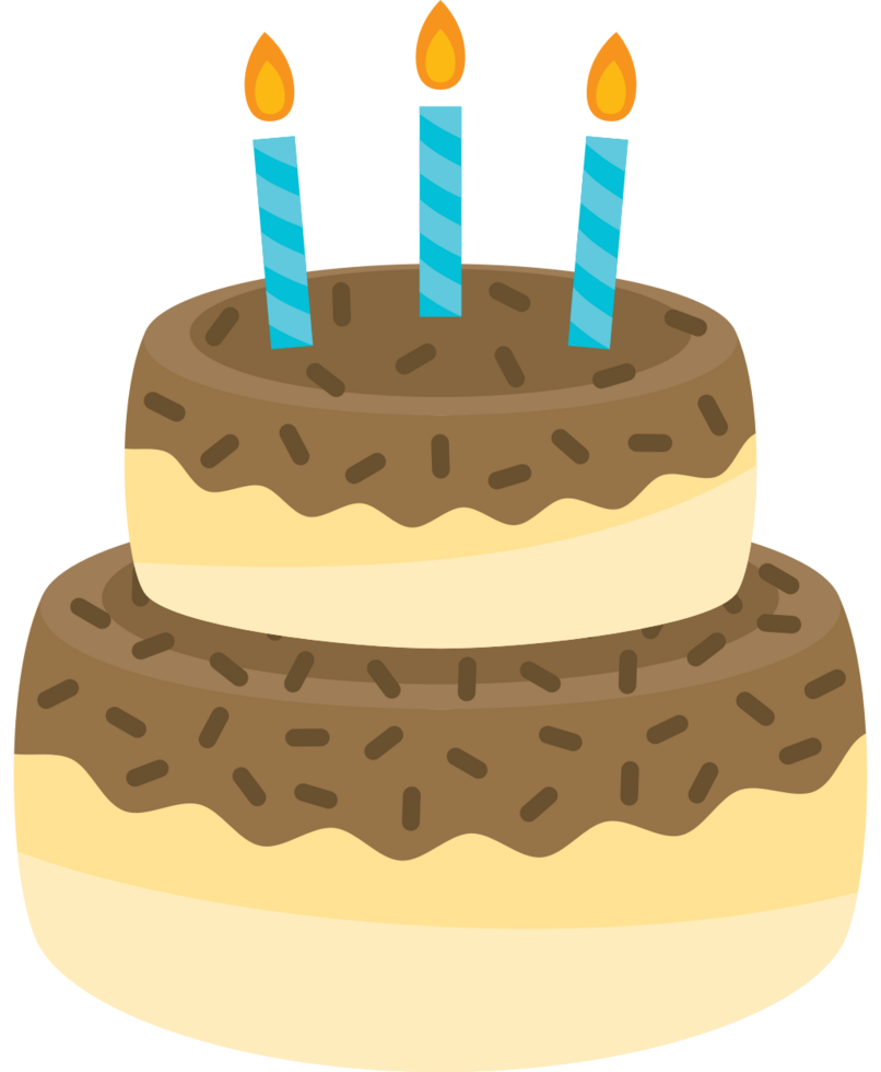 torta di compleanno vettore