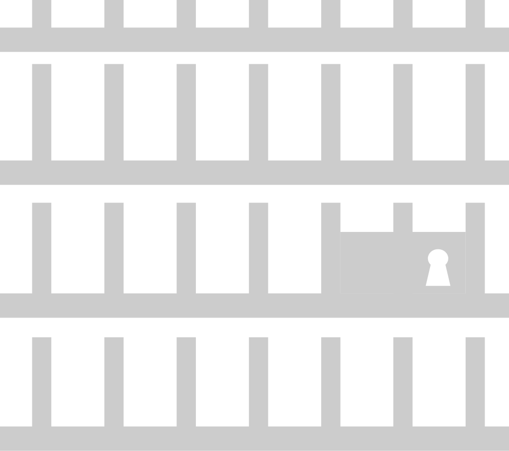 cella di prigione vettore