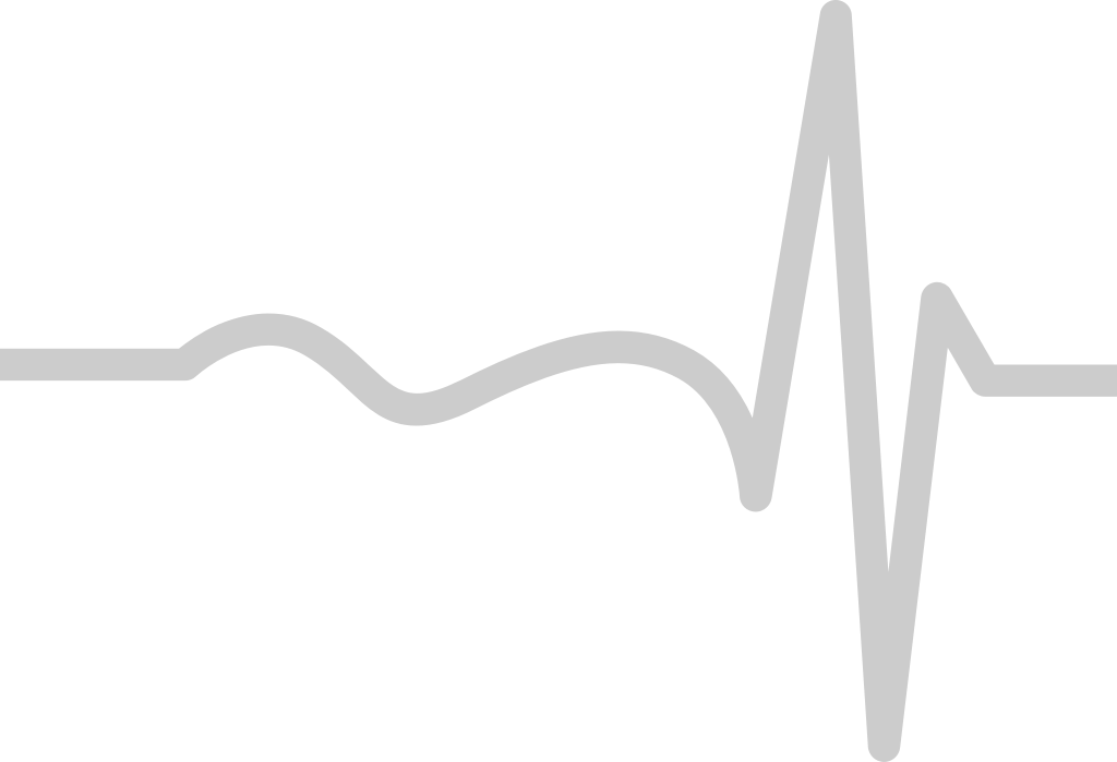 linea breve del battito cardiaco vettore